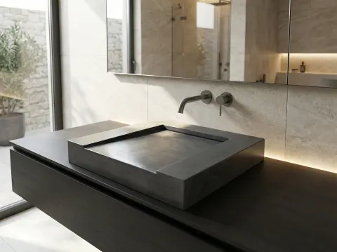 Beton Waschbecken # 01 – Ansicht 2