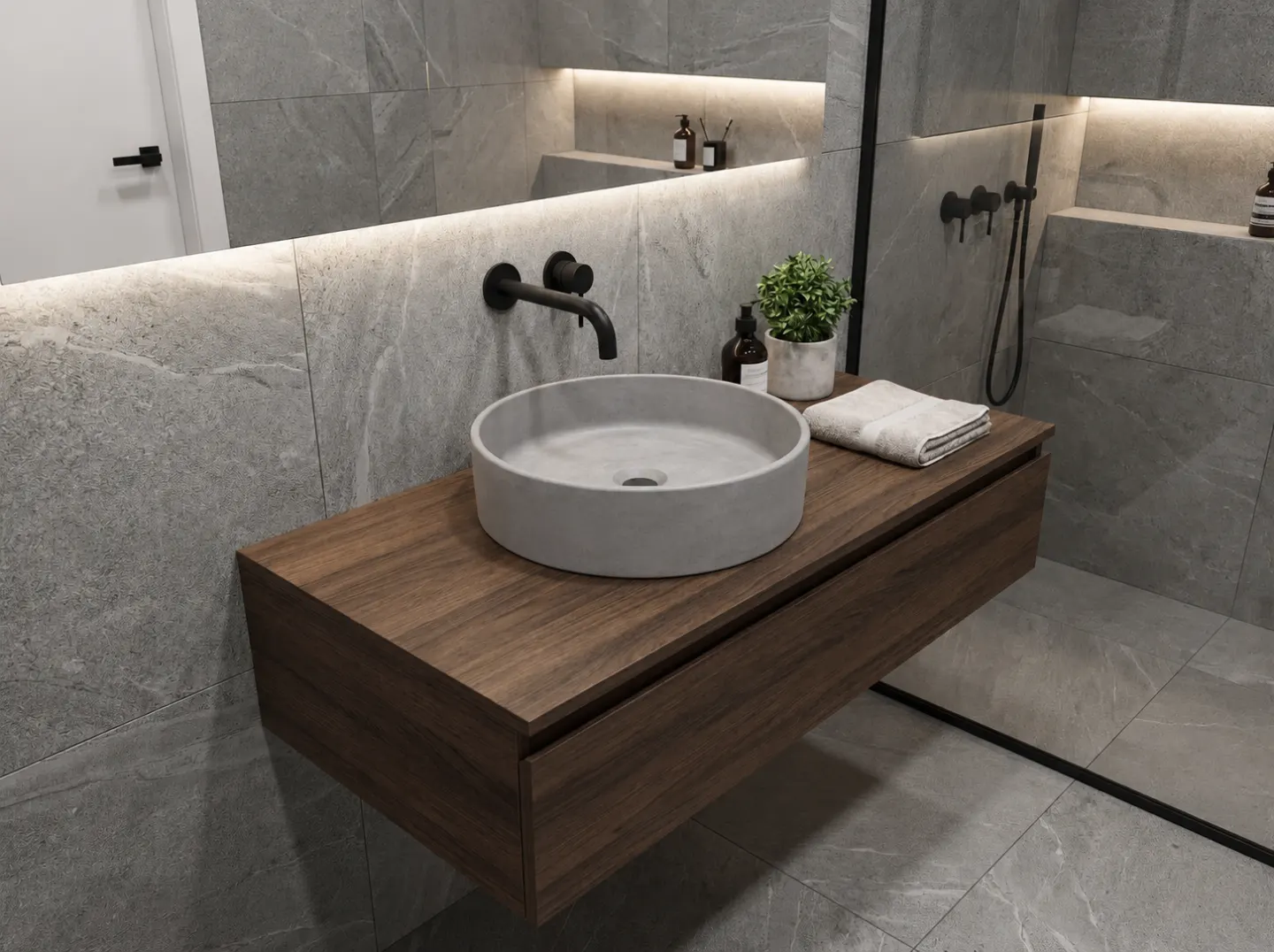 Beton Waschbecken # 08